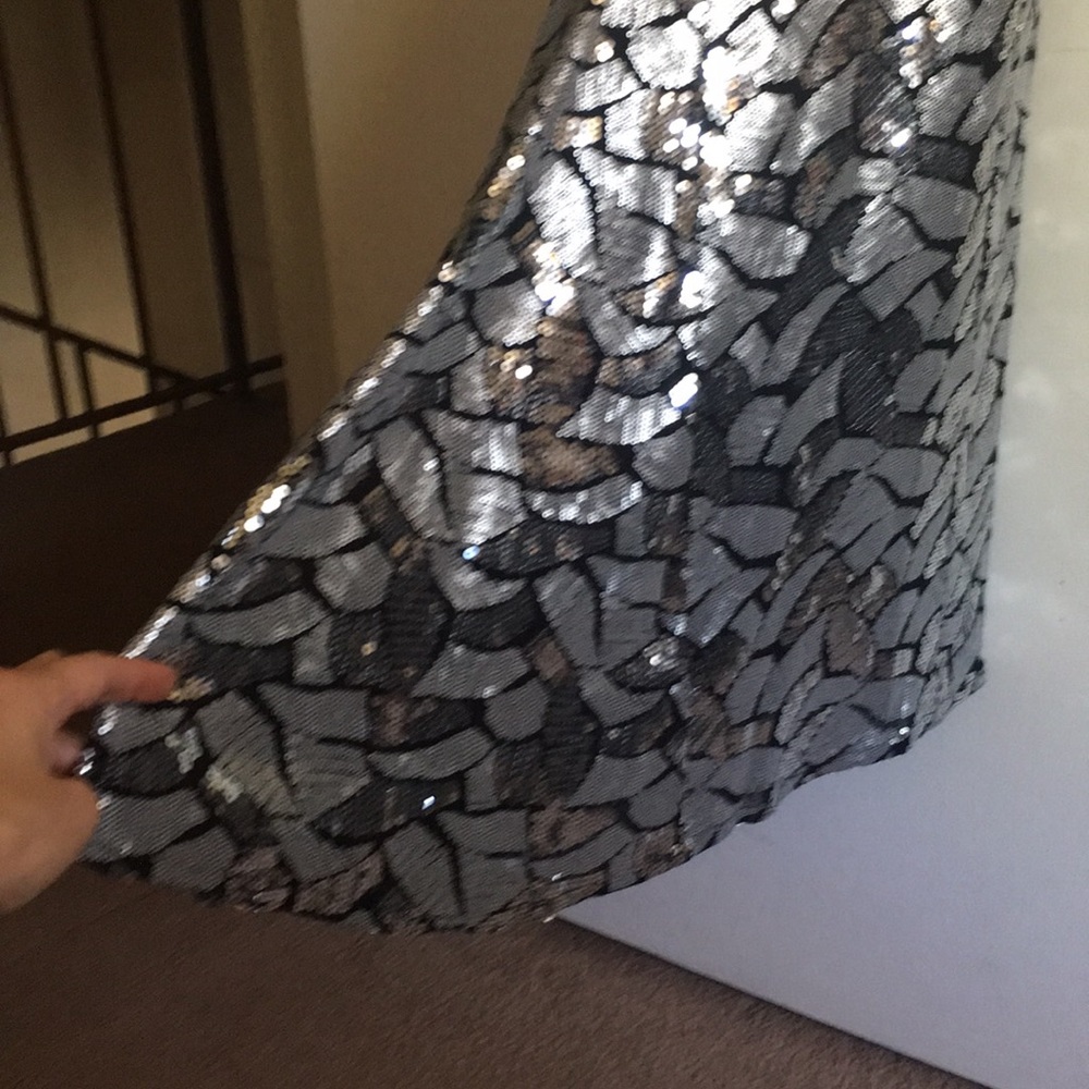 Sequin Silver Gown - image 6